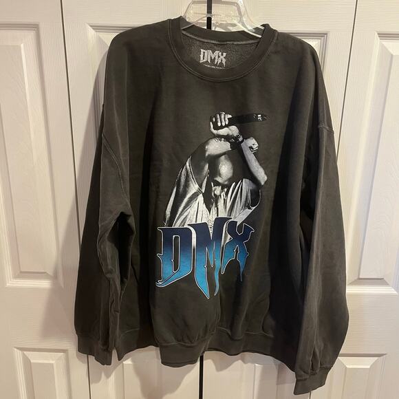 DMX Graphic Print Sweatshirt Gray Blue XL - Picture 1 of 4